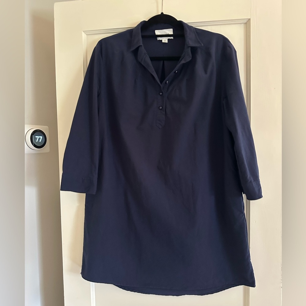Tuckernuck Pomander Place French Navy Blue Polly Dress Size M